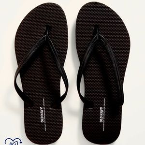 🆕 OLD NAVY 8 Pairs Black Flip Flops
